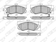 STMR510680 SAT Колодки тормозные перед MITSUBISHI L200 96-06