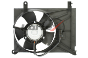 KFD023 KORTEX Вентилятор радиатора Chevrolet Lanos (02-) (LFc 0563) с кожухом