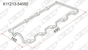 K1121354050 SAT Прокладка клапанной крышки TY 2L#, 3L, 5L 89-