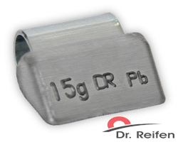 Балансировочные грузики со скобой по 15 г. для литых дисков автомобилей DR. REIFEN B15
