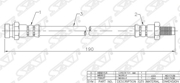 STMR129742 SAT Шланг тормозной FR MMC CHALLENGER/L200/L300/MONTERO/PAJERO/SPORT L=190 83-94/99-07 LH=RH промежут.