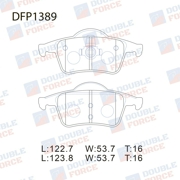 DFP1389 DOUBLE FORCE Колодки тормозные дисковые Double Force