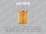 LO1918 LYNXAUTO Фильтр масляный