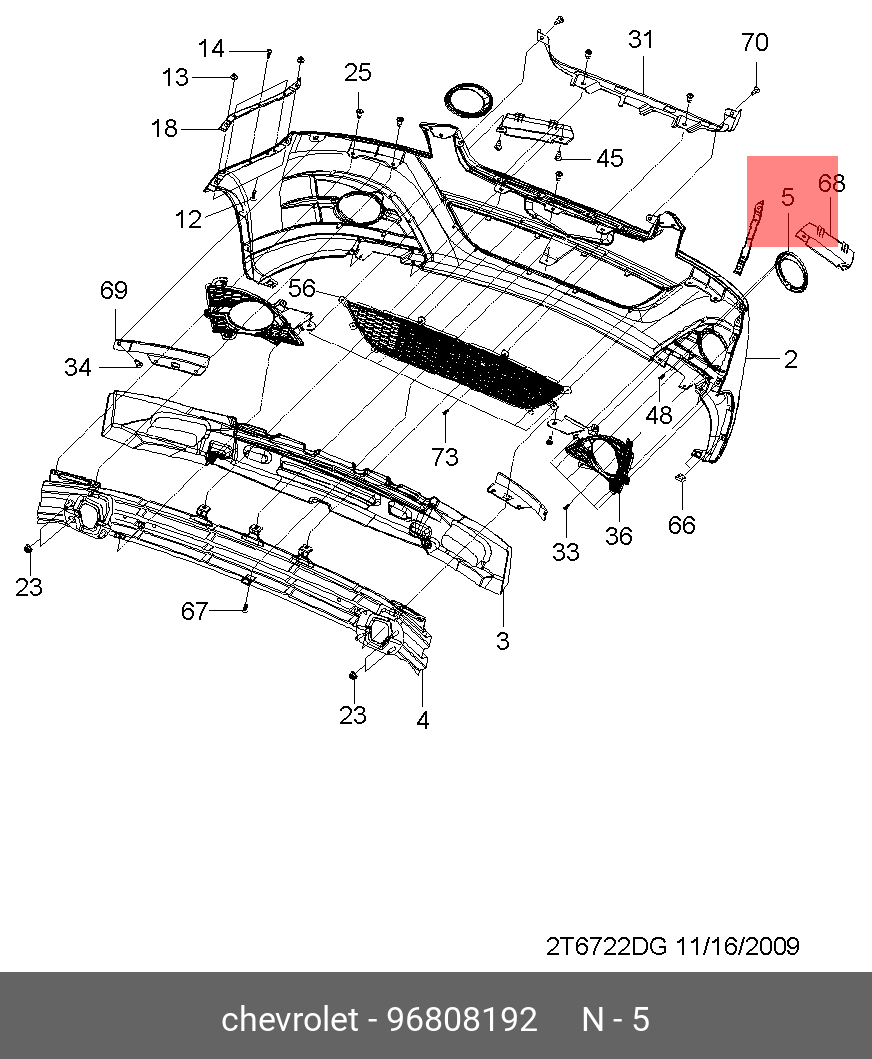 96808192 GENERAL MOTORS ЗАГЛУШКА