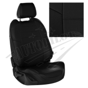 KHAKRGTCHCHE АВТОПИЛОТ Комплект чехлов для Hyundai Creta с 16г., материал - Экокожа, цвет - Черный + Черный