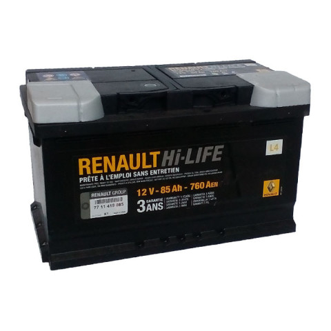 7711419085 RENAULT Стартерная аккумуляторная батарея