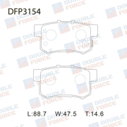DFP3154 DOUBLE FORCE Колодки тормозные дисковые