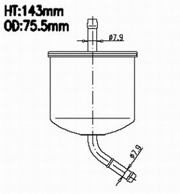 FS896M JS ASAKASHI Фильтр топливный
