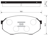 SP1060F SANGSIN BRAKE КОЛОДКИ ТОРМОЗНЫЕ ДИСКОВЫЕ ПЕРЕДНИЕ