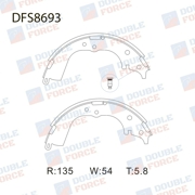 DFS8693 DOUBLE FORCE Колодки тормозные барабанные Double Force