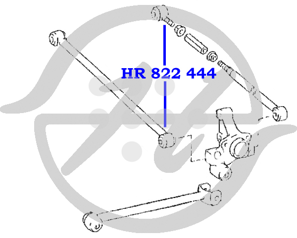 HR822444 HANSE Сайлентблок поперечной тяги задней подвески, внутренний