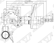 ST4851020800SE SAT Стойка передняя TOYOTA CARINA/CALDINA/CORONA 92-02 Special Edition RH