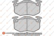 1617247980 EUROREPAR Колодки тормозные CITROEN XSARA/PEUGEOT 206/RENAULT MEGANE I задн