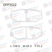 DFP3522 DOUBLE FORCE Колодки тормозные дисковые Double Force