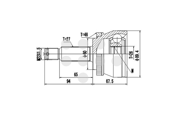 DCV824152 DYNAMATRIX-KOREA комплект ШРУСа
