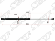 ST5G6827550C SAT Амортизатор крышки багажника Volkswagen Golf 12-19 (Справа=Слева)