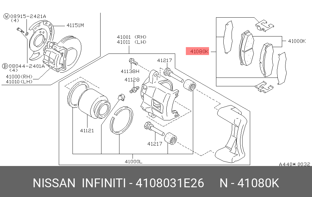 4108031E26 NISSAN 