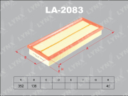 LA2083 LYNXAUTO Фильтр воздушный