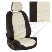 KHAKRGTCHBE АВТОПИЛОТ Комплект чехлов для Hyundai Creta с 16г., материал - Экокожа, цвет - Черный + Белый