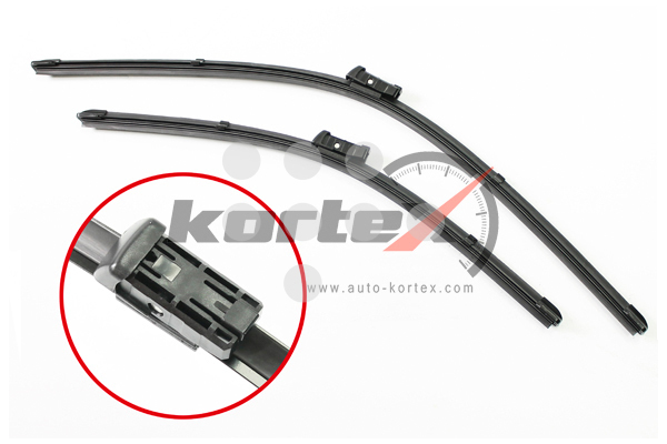 KP103 KORTEX Щетка стеклоочистителя RANGE ROVER EVOQUE 11- (600/530) к-т.