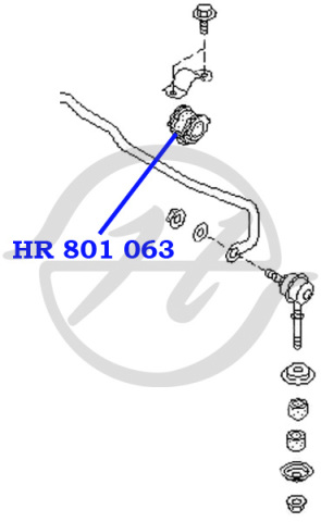 HR801063 HANSE Втулка стабилизатора передней подвески, внутренняя