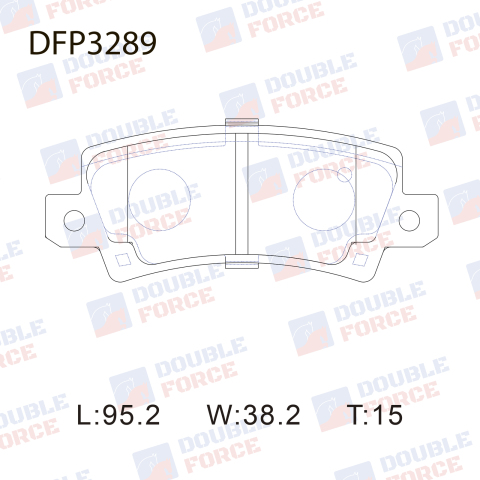 DFP3289 DOUBLE FORCE Колодки тормозные дисковые Double Force