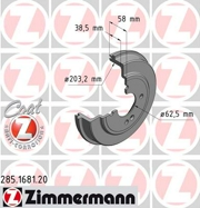 285168120 ZIMMERMANN Тормозной барабан