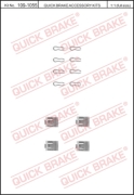 1091055 OJD (QUICK BRAKE) Комплектующие, колодки дискового тормоза