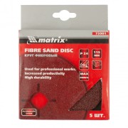 73901 MATRIX Круги фибровые 5 шт, Р 24, 115 х 22 mm Matrix