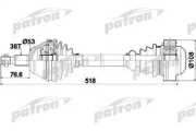 PDS0189 PATRON Полуось
