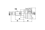 DCV818034 DYNAMATRIX-KOREA комплект ШРУСа