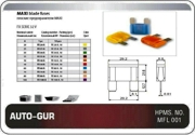 AGFX60A AUTO-GUR Предохранитель флажковый MAXI 60A синий (евро стандарт)