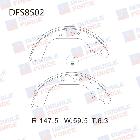 DFS8502 DOUBLE FORCE Колодки тормозные дисковые Double Force