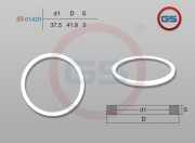 ST01420 GS Тефлоновое кольцо 37,5*41,9*3