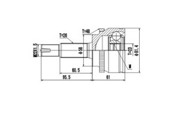 DCV859037 DYNAMATRIX-KOREA комплект ШРУСа