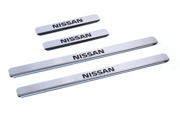 NPK006 DOLLEX Накладки внутренних порогов NISSAN Qashqai, Teana, Note, Almera (2013->) (нерж. сталь) (к-т 4 шт.)