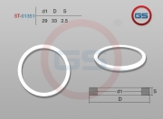 ST01351 GS Тефлоновое кольцо 29*33*2,5
