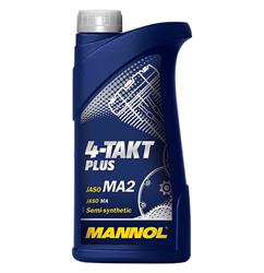 4036021101668 MANNOL 7202 MANNOL 4-TAKT PLUS 10W40 1 л. Полусинтетическое моторное масло для мотоциклов 10W-40
