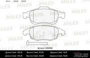 E400093 MILES Колодки тормозные