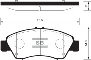 SP2032 SANGSIN BRAKE КОЛОДКИ ТОРМОЗНЫЕ ПЕРЕДНИЕ