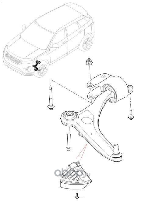 LR114249 LAND ROVER QUERLENKER VORN