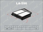 LA596 LYNXAUTO Фильтр воздушный