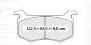 Колодки дискового тормоза передние DAFMI D141SM