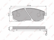 BD5701 LYNXAUTO Колодки тормозные дисковые передние