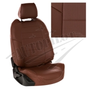 Комплект чехлов для Hyundai Creta с 16г., материал - Экокожа, цвет - Темно-коричневый + Темно-коричневый АВТОПИЛОТ KHAKRGTTKTKE