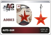 A0803 AUTO-GUR Ароматизатор Звезда (плоская) красный полупрозрачный Клубника А 0803