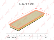 LA1126 LYNXAUTO Фильтр воздушный