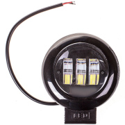 S08401038 SKYWAY Фара светодиодная OFF ROAD 115160мм круглая 12V24V 30W 6000K SKYWAY 3 диода Дальний свет