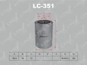 LC351 LYNXAUTO Фильтр масляный