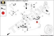 TED75353 TEDGUM Рычаг подвески